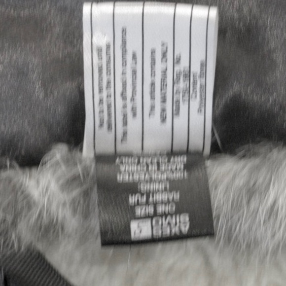 Axes Simo Rabbit Fur Collar With Tie - Picture 6 of 6